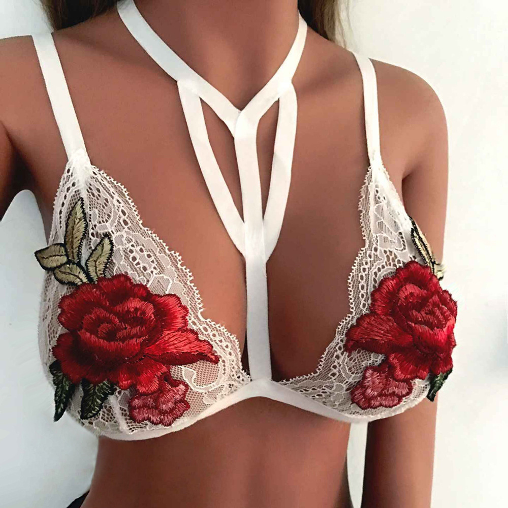 The new sexy lace-embroidered flower bra from EABY Amazon AliExpress in Europe and America in 2017 Specification image