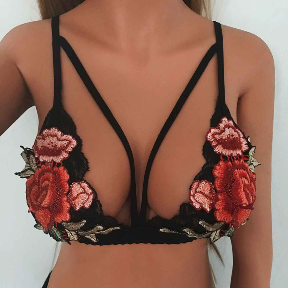 The new sexy lace-embroidered flower bra from EABY Amazon AliExpress in Europe and America in 2017