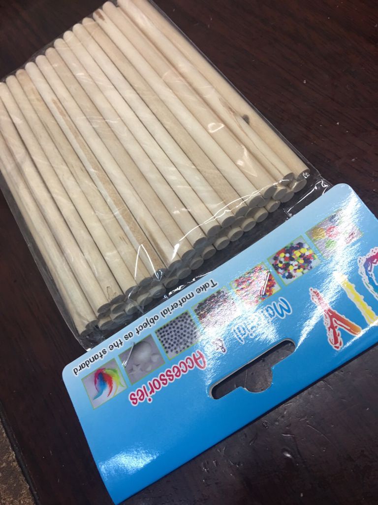 粗木棒儿童手工制作材料彩色木棒产品图