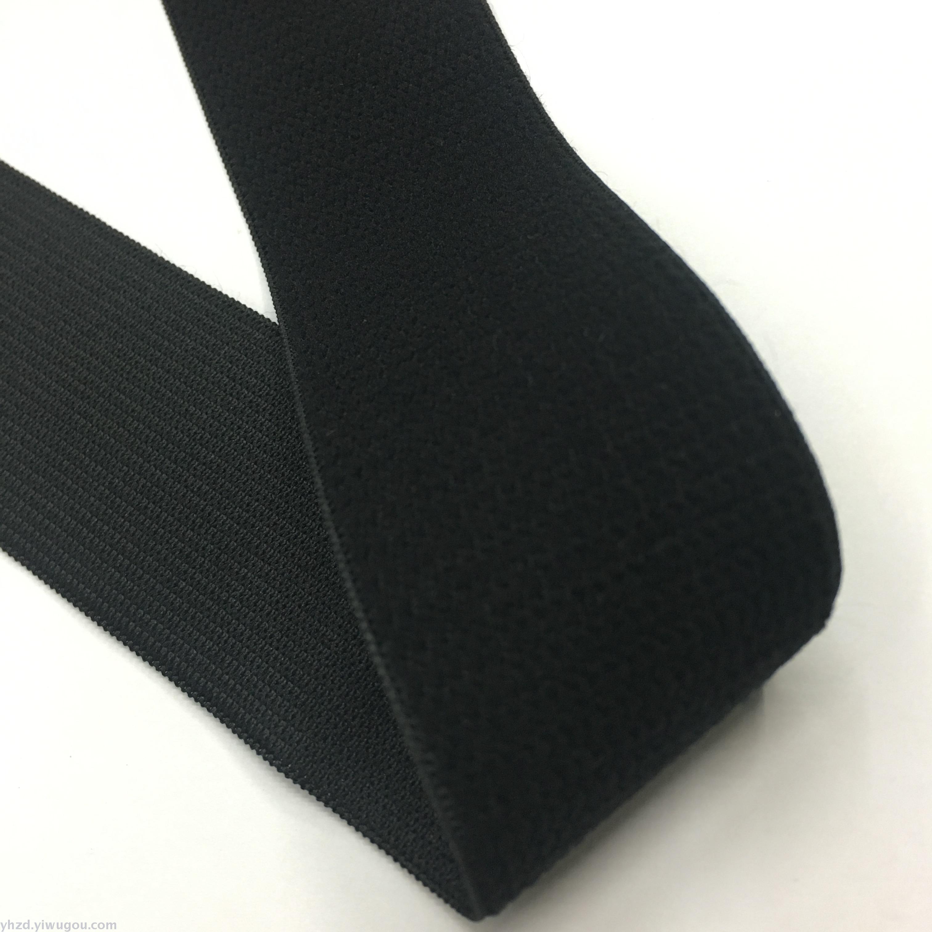 3.8CM nylon fringed textured elastic bands, suede elastic bands and flocking elastic bands are available in stock details Picture