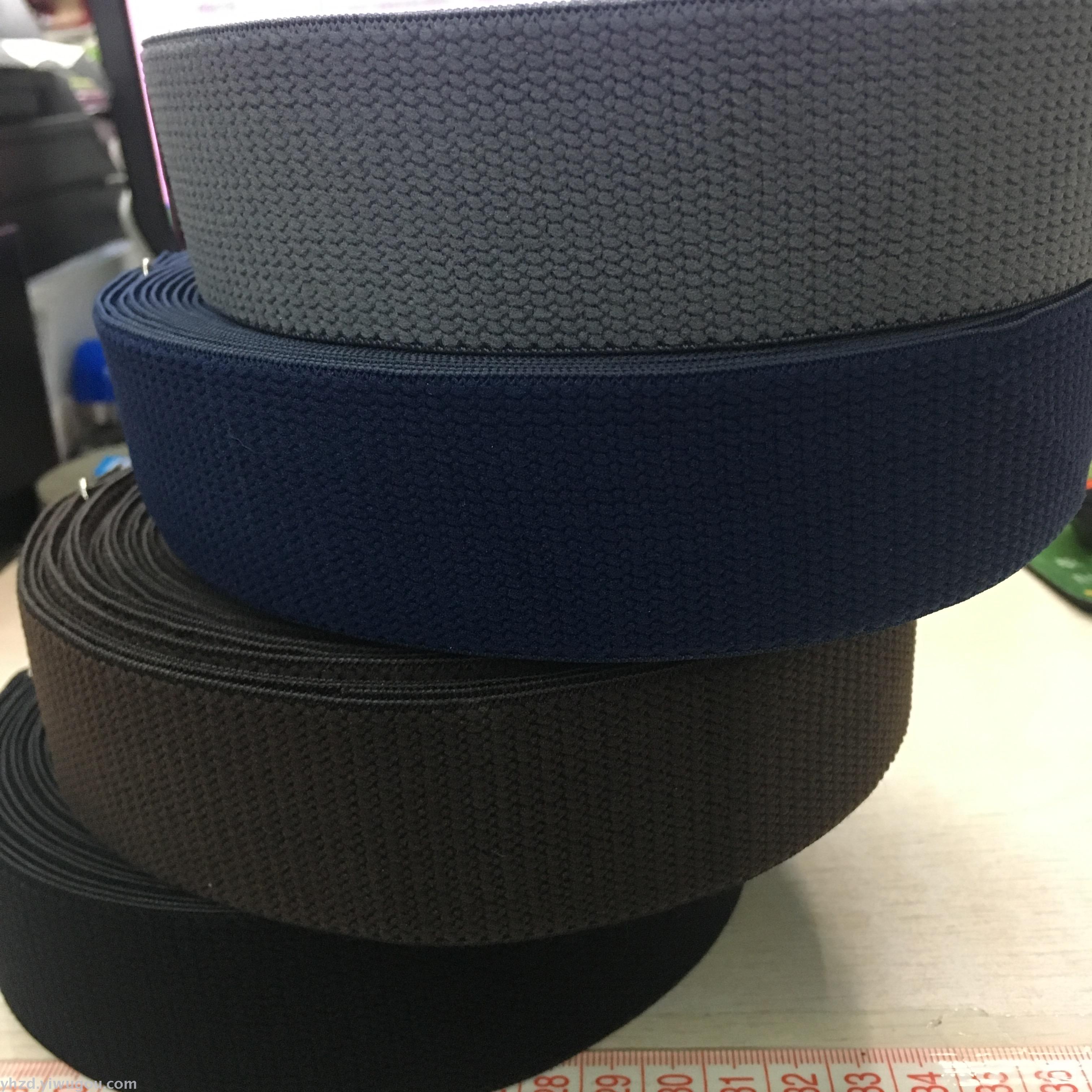 3.8CM nylon fringed textured elastic bands, suede elastic bands and flocking elastic bands are available in stock Application Scenario
