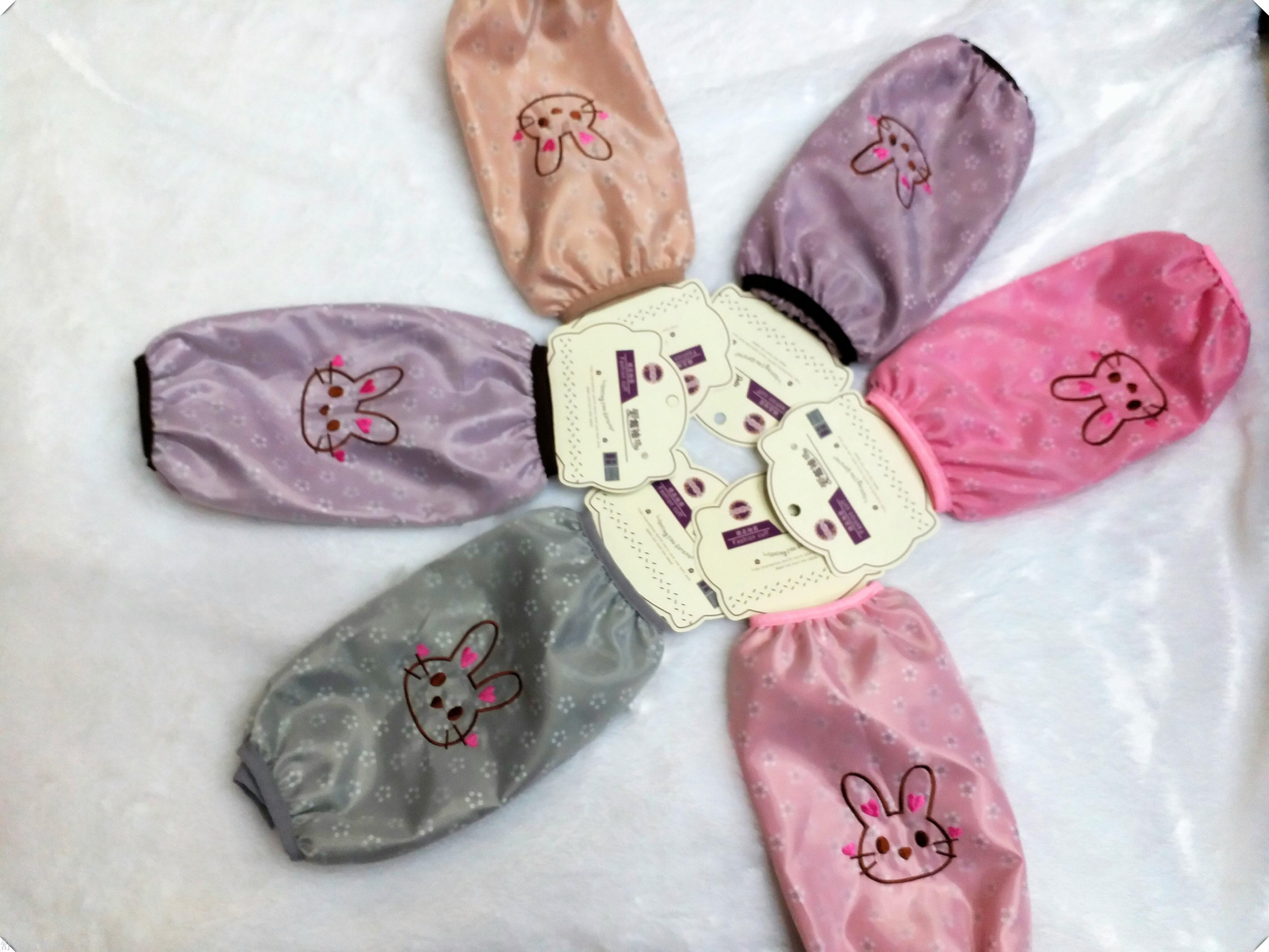 Double Waterproof Embroidered Cartoon Fashion Sleeves Specification drawing