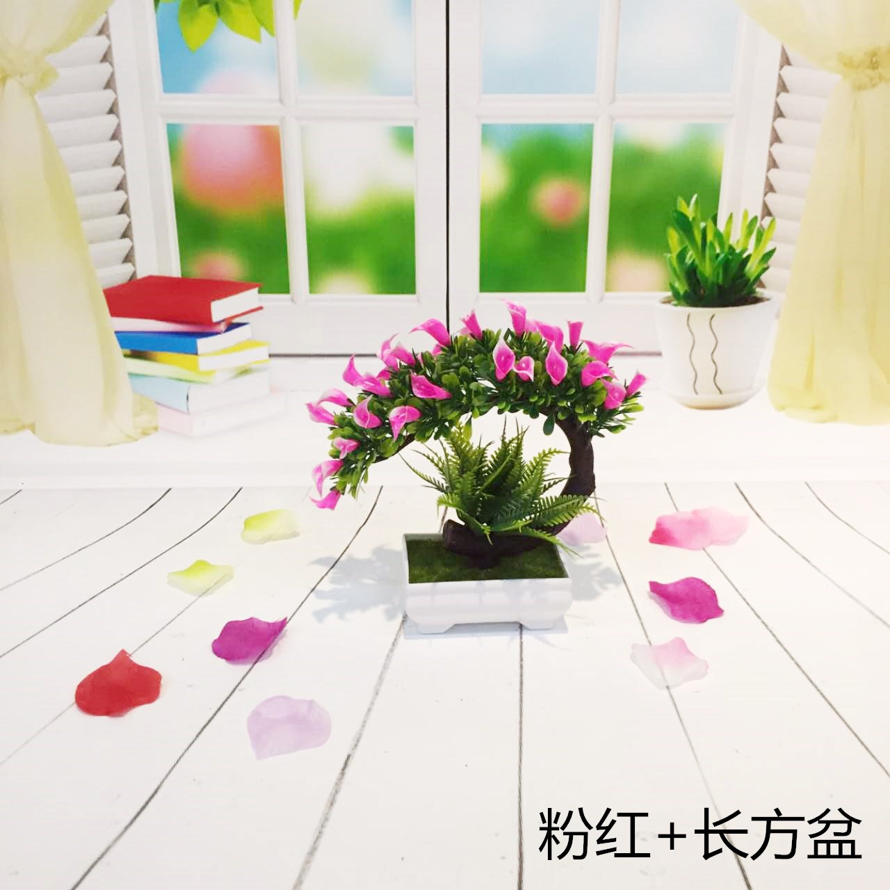 仿真花套装 客厅橱窗婚礼装饰花餐厅网咖房地产展会布置产品图