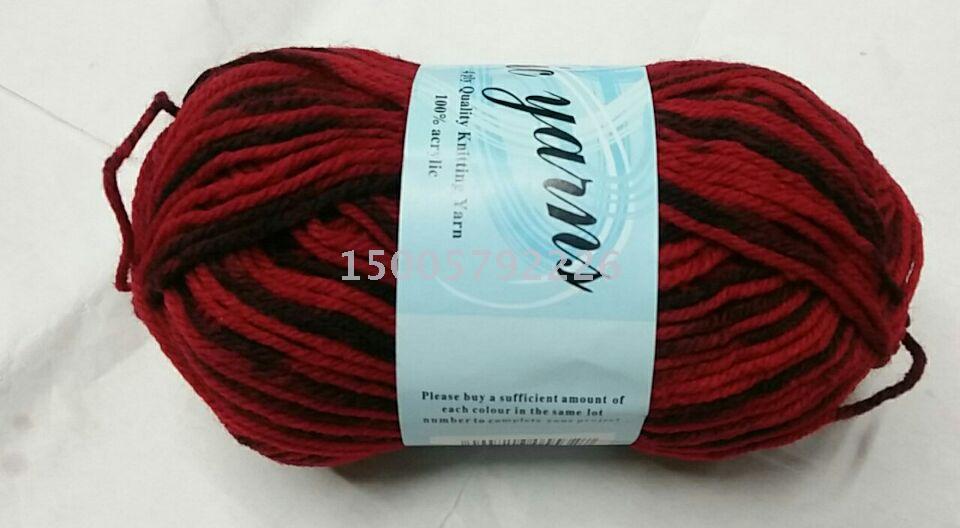 Direct sales of acrylic segment dyed yarn, fancy yarn, medium and thick 4-strand baby yarn, customized various specifications of export tuft yarn details Picture