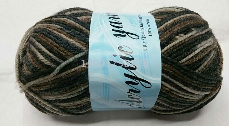 Direct sales of acrylic segment dyed yarn, fancy yarn, medium and thick 4-strand baby yarn, customized various specifications of export tuft yarn