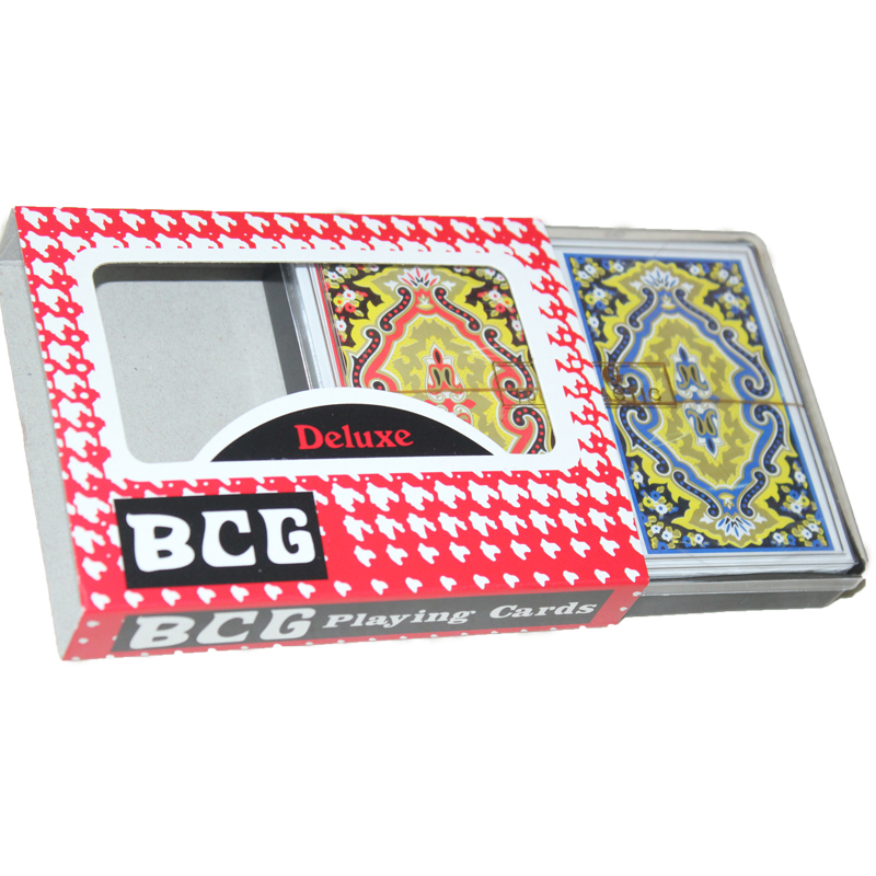 BCG plastic 25S double pair plastic brand new waterproof foreign trade poker details Picture