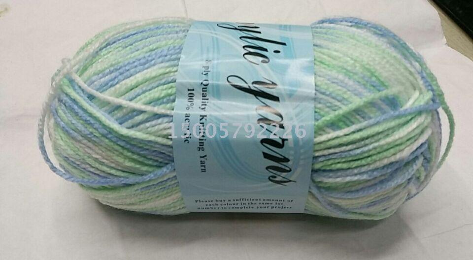 Direct sales of acrylic segment dyed yarn, fancy yarn, medium and thick 4-strand baby yarn, customized various specifications of export tuft yarn Application Scenario