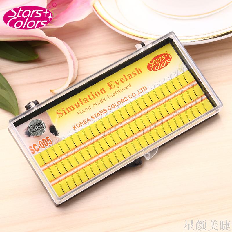Star Yan Pure Handmade False Eyelashes A Cluster Of 3 Natural False Eyelashes Wholesale Spot details Picture