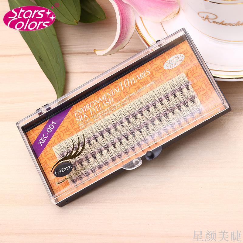 Star Yan Planted Eyelashes Single Plant Grafted Natural Mink False Eyelashes Single Plant 10 Hairs Crossed details Picture