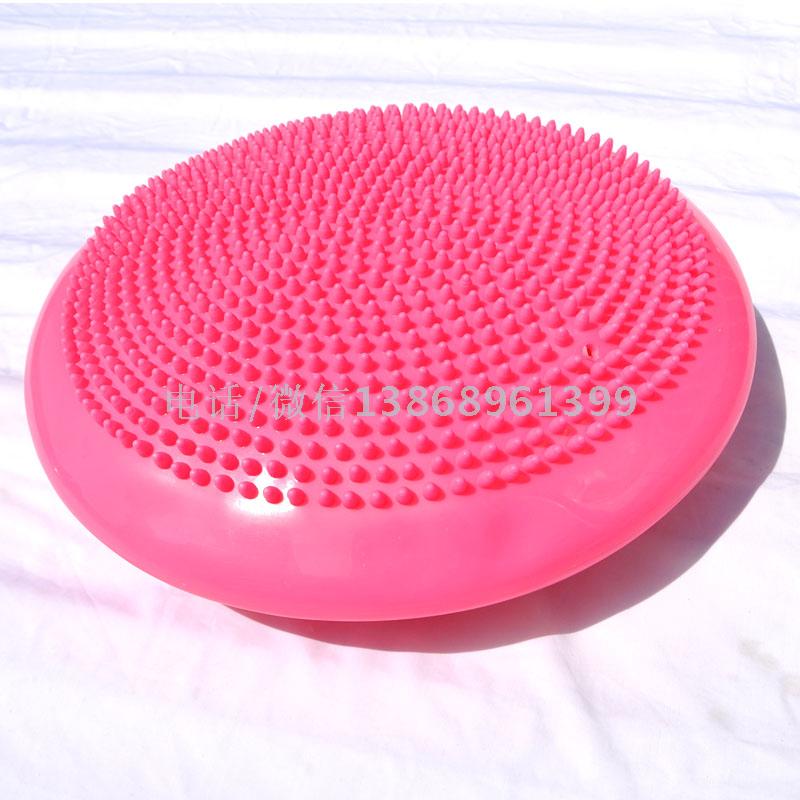 瑜伽平衡垫充气按摩坐垫盘加厚防爆瑜伽球训练器脚康复穴位细节图