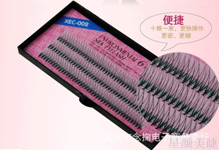 Cross Type 6 A Bunch Of Grafted Eyelash Hair Light Slender Long Thick Curling Type Wholesale Specification drawing