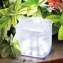 Solar folding inflatable lamp power indicator square solar lamp solar tent lamp