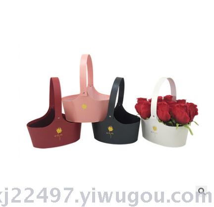 Spot Valentine's Day flower gift box Immortal flower box flower basket portable flower gift box soap flower box manufacturers direct sale