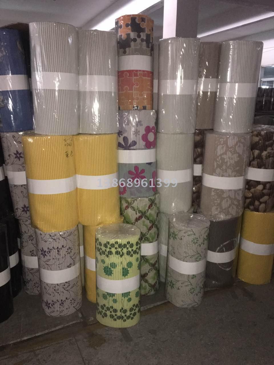 外贸热销款卷装防滑垫 地垫 pvc防滑垫 多款图案65*15