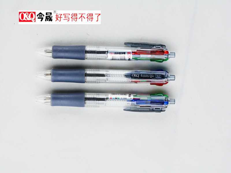 Wholesale of Jinsheng Q4 Jinsheng Central Switch 4-color Ballpoint pens in red, blue, green and Black details Picture