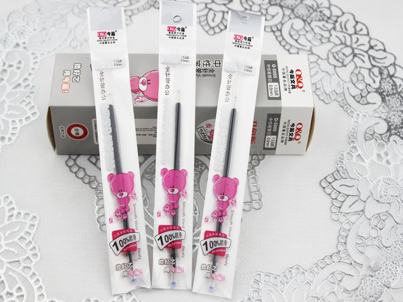 5005 Jinsheng 0.5mm full syringe gel pen refill. Student exams. Financial pen refills Specification image