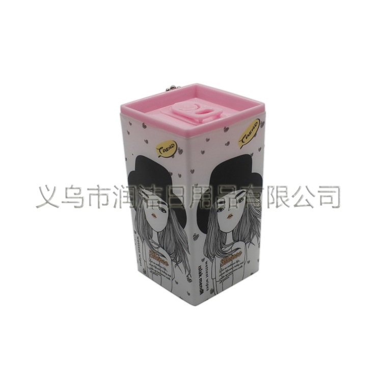 Export 30 pieces of square canned artistic sketch square canned wet wipes details Picture