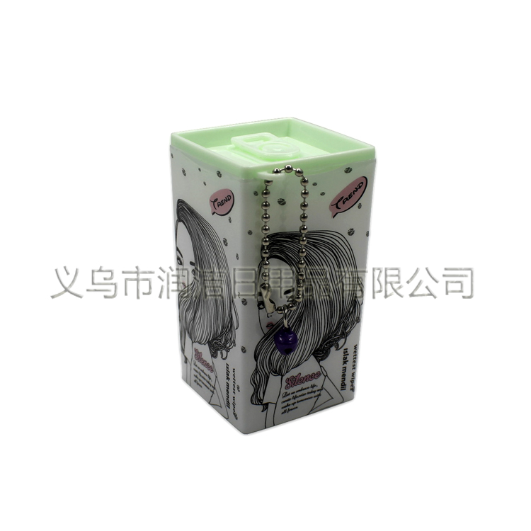 Export 30 pieces of square canned artistic sketch square canned wet wipes Specification image