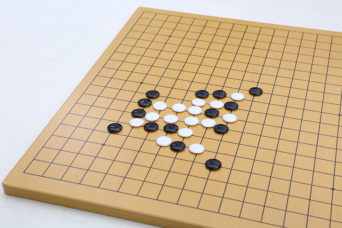 木质棋板双面围棋+象棋5公分