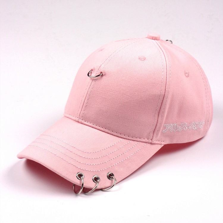 New star-style pin, ring, iron ring baseball caps for both men and women, three-ring baseball caps, sunshade baseball caps, and trendy men Application Scenario