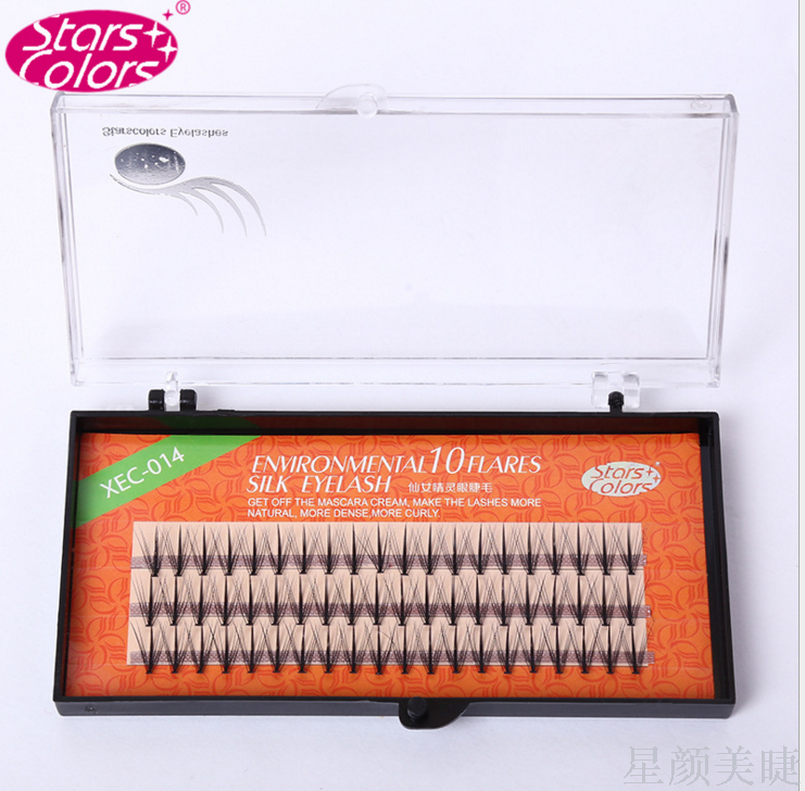 Graft Planting A Cluster Of Multiple Hairs In The Middle Of Thick Silk Planting A Plant Of 10 False Eyelashes