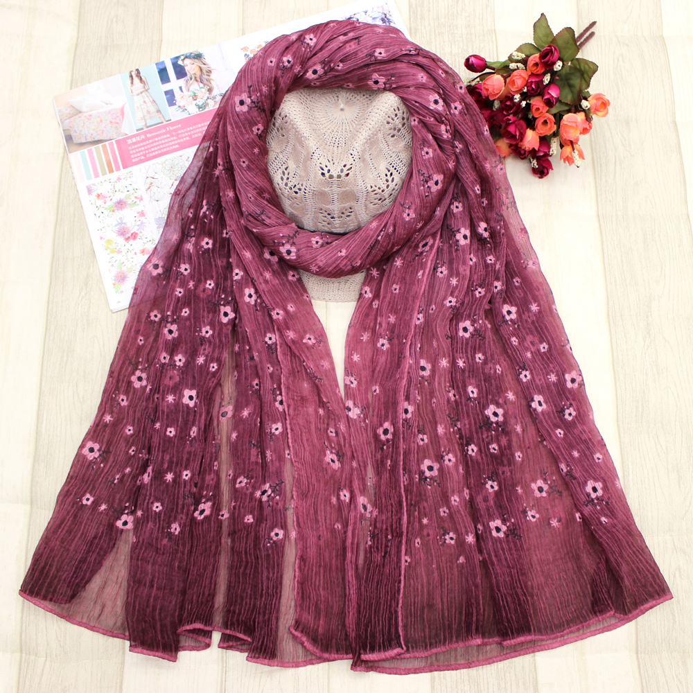 New scarf wholesale silk scarf silk scarf silk floret foam scarf silk scarf