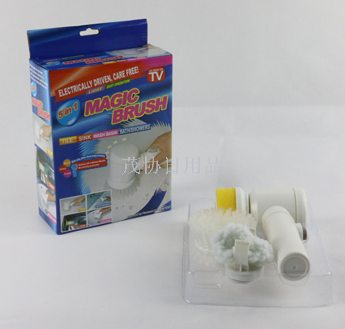 电动多功能家务5合1浴缸清洁刷TV电视购物产品图