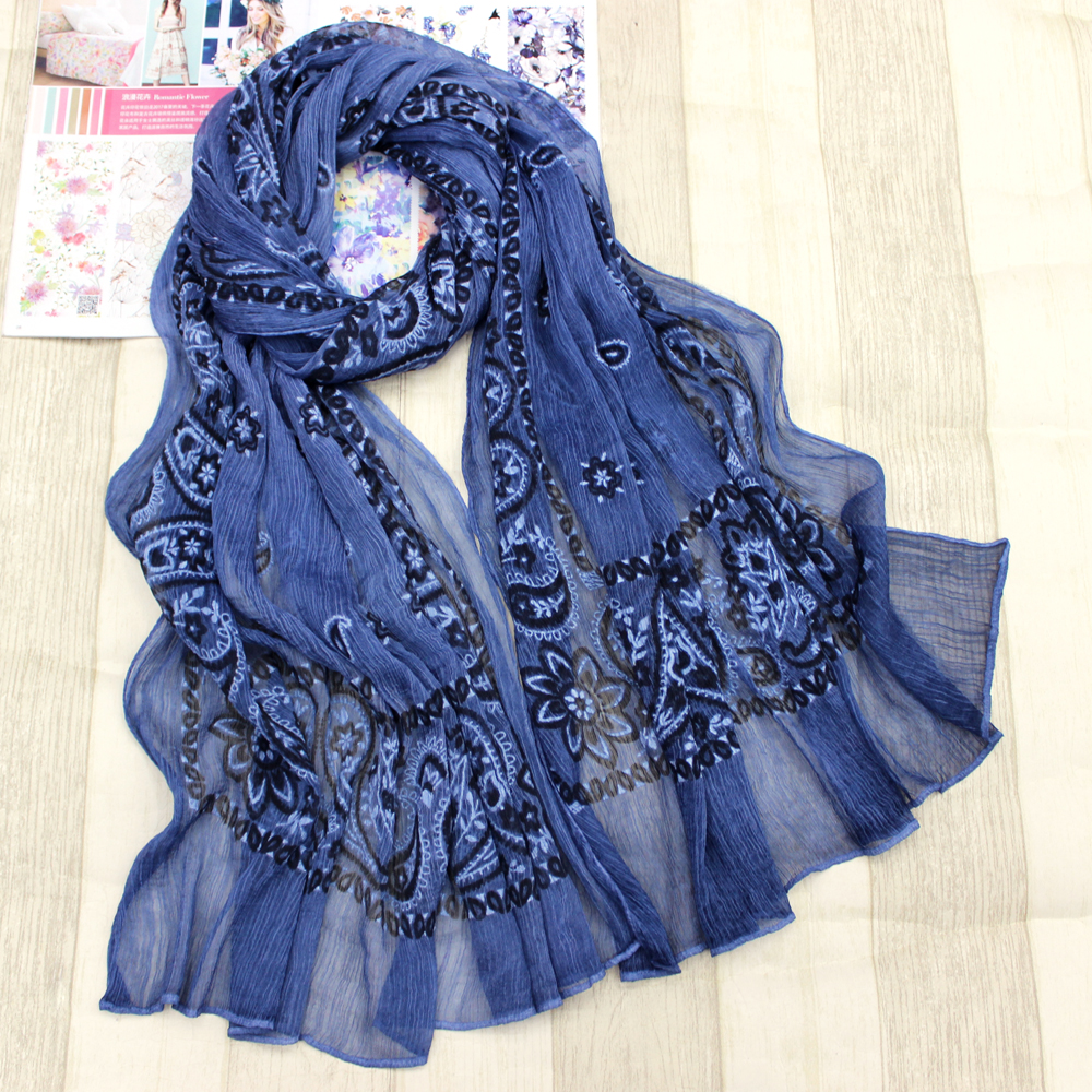 New scarf wholesale silk scarf silk scarf silk scarf silk hubbly silk cashew flower silk scarf