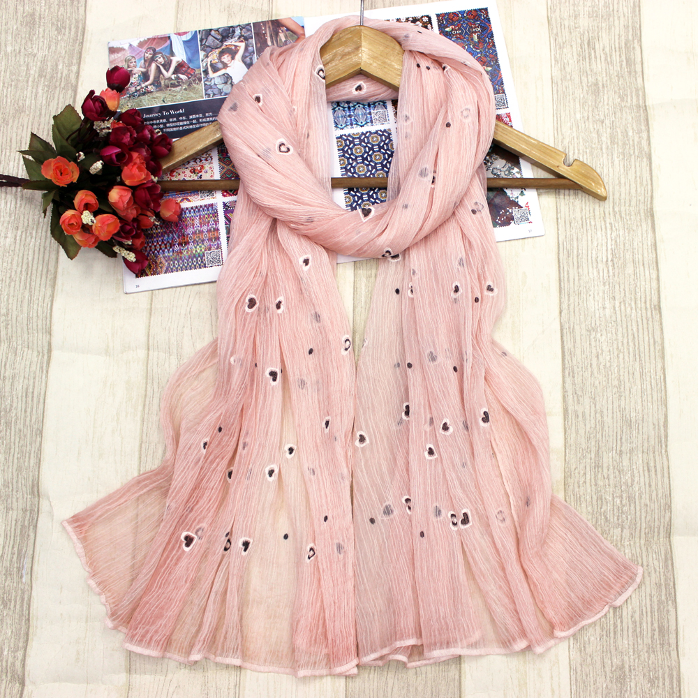 New scarf wholesale silk scarf silk scarf silk scarf silk foam heart foam scarf