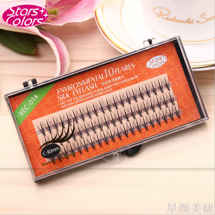 Graft Planting A Cluster Of Multiple Hairs In The Middle Of Thick Silk Planting A Plant Of 10 False Eyelashes details Picture