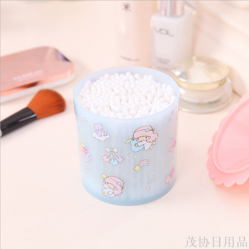 Cotton swab storage box, jewelry, cotton swab box, covered toothpick box, cotton swab can, makeup box, TV, TV shopping Specification image