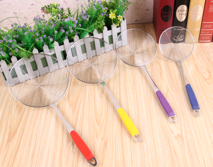 多功能家用厨房网油炸过滤漏勺 不锈钢线漏批发产品图