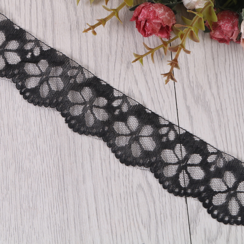 Exquisite hollowed-out solid color lace trim, handcrafted diy accessory sofa curtain trim material details Picture