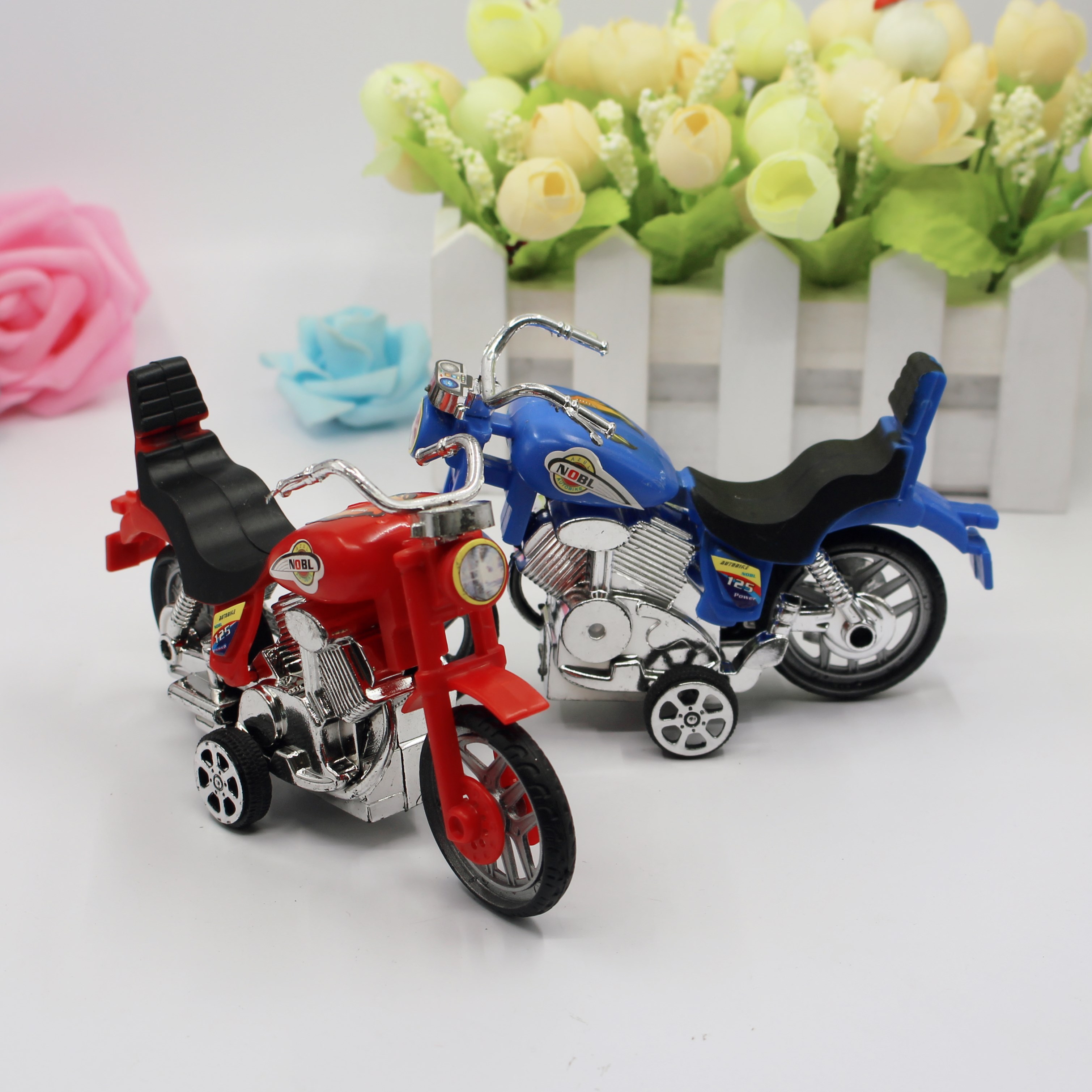 热卖回力摩托车玩具 发条精致小摩托车玩具
