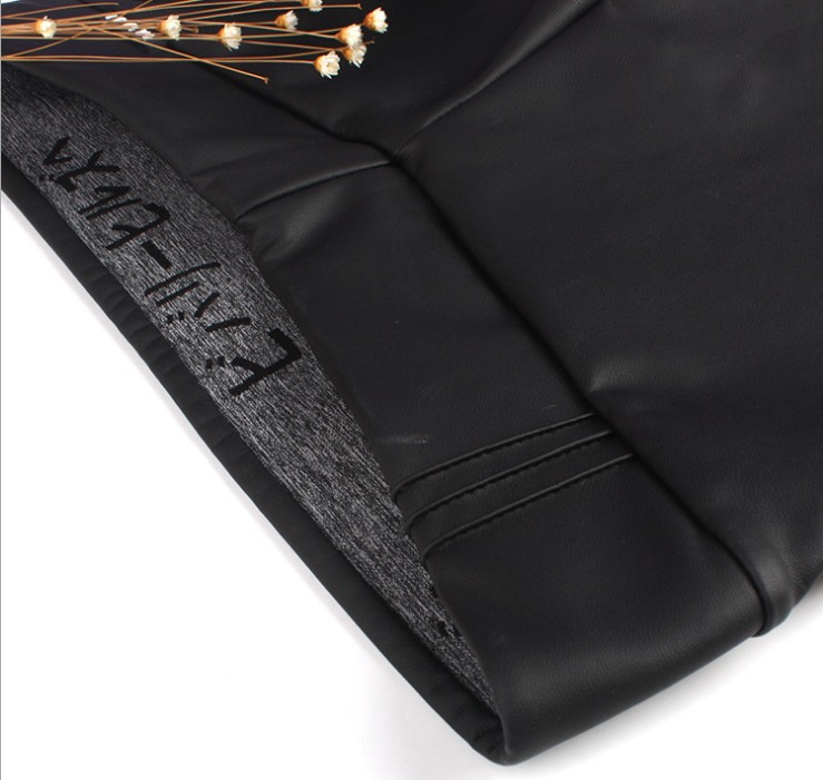 Scented leather pants, thin fleece slimming, matte PU, high-waisted, muji leather pants, pencil pants, excellent quality Specification image