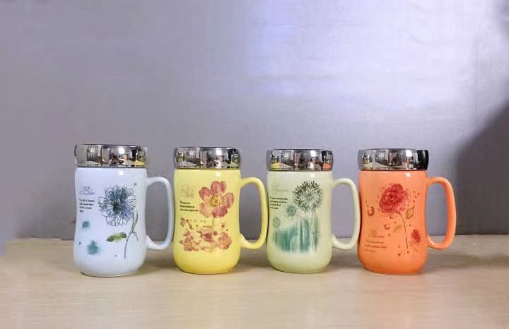 水杯杯子陶瓷杯保温杯礼品紫砂杯广告杯景德镇促销早餐杯牛奶杯产品图