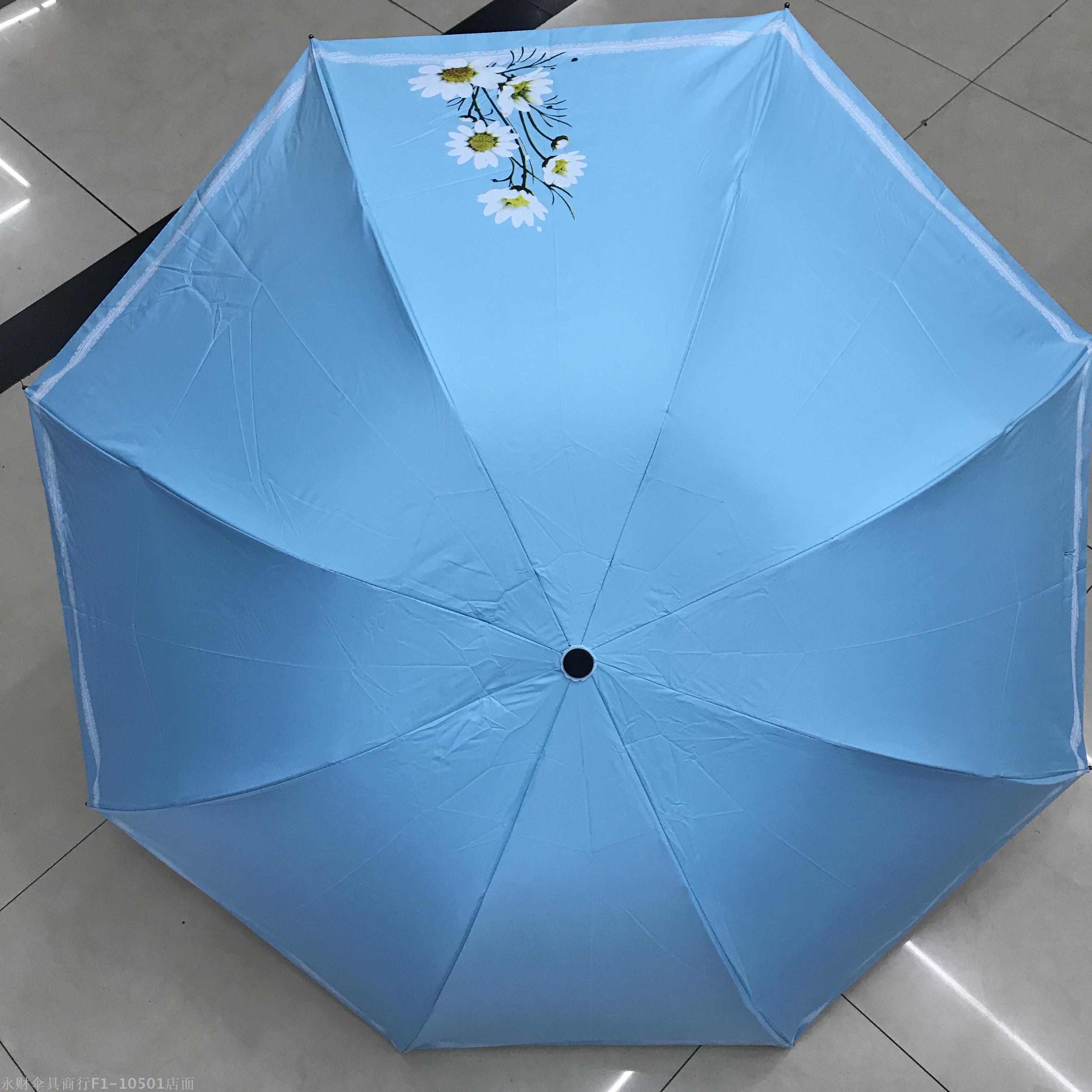 [1758] Sun Rain Umbrella Sunshade Umbrella Three Fold Umbrella Umbrella Specification drawing