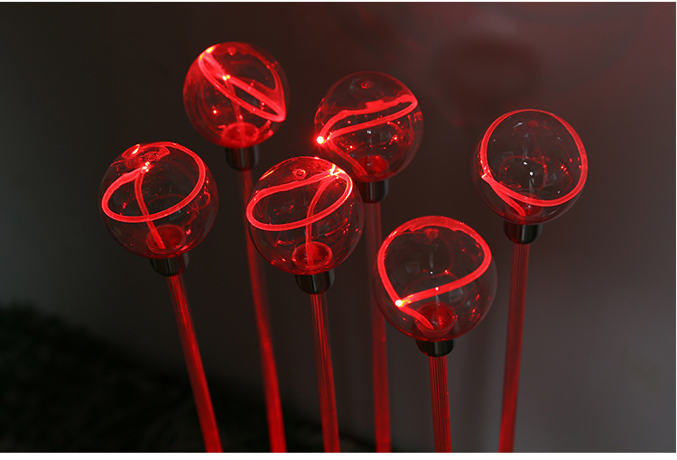 Solar led round reed lamp patio ground lamp (hot style)