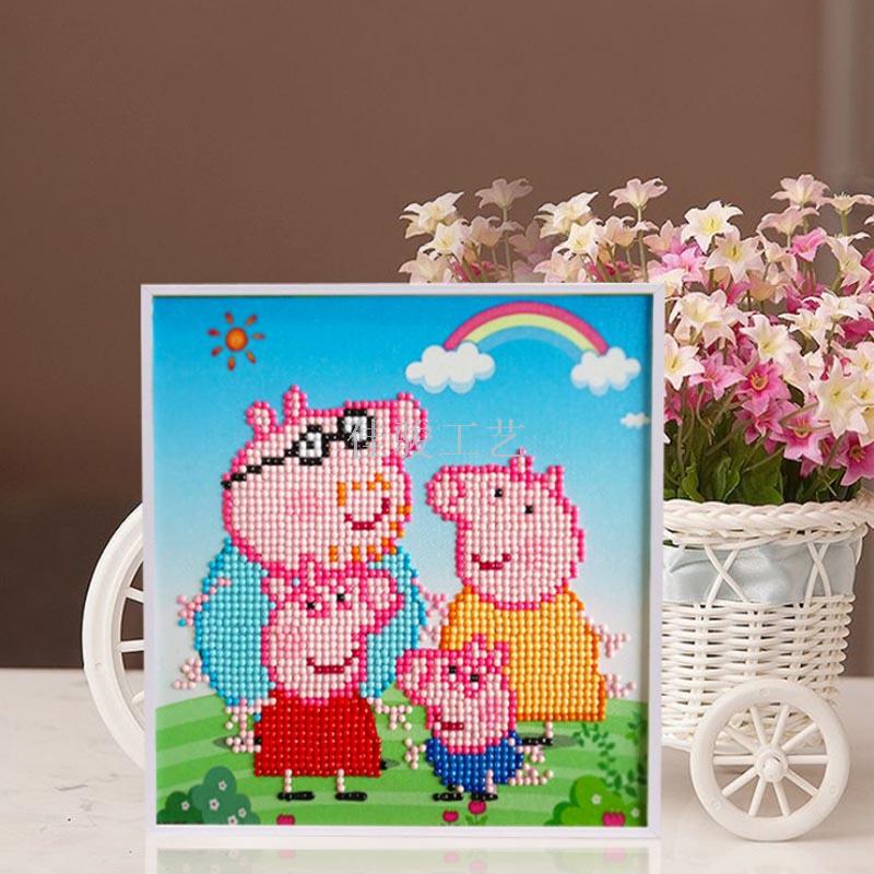 装饰画2020钻石画点点画儿童益智DTY手工画