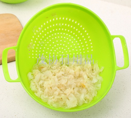 Large creative household rice washing sieve with handle rice washing machine kitchen drain rice washing basin