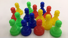 供应专业骰子环保棋子 24MM塑料棋子飞行棋 跳棋 游戏棋子