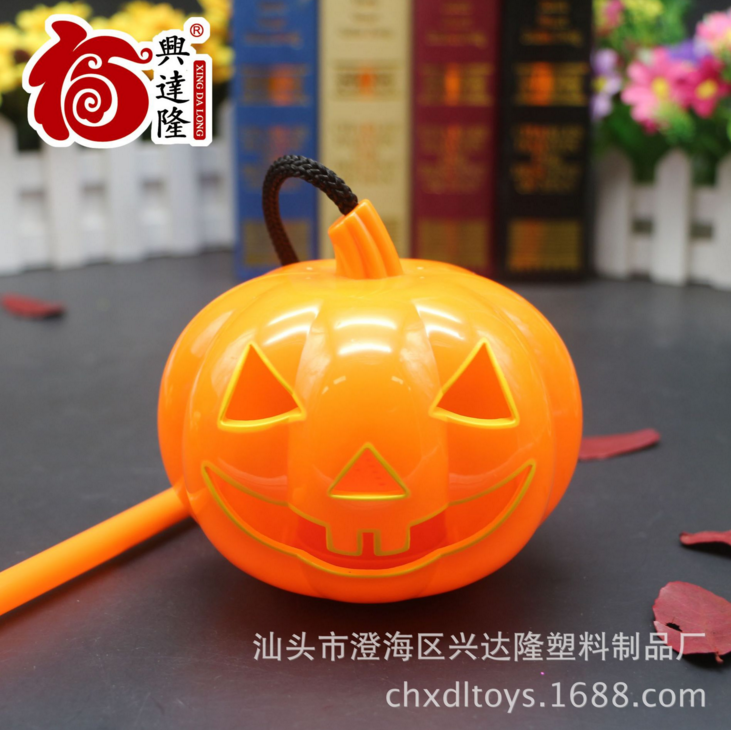 新款万圣节声控手提音乐灯 万圣节音乐南瓜灯 声控手提灯产品图