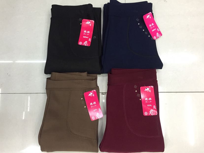 2017 old lady bamboo charcoal does not pour down the mother grandma pants thumbnail