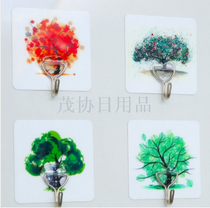 Magic seamless stick hook waterproof household stainless steel hook cartoon tree series TV TV shopping