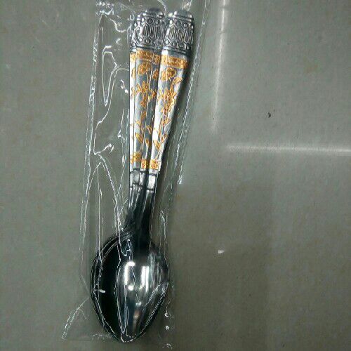 水抛大号叉勺贴花细节图
