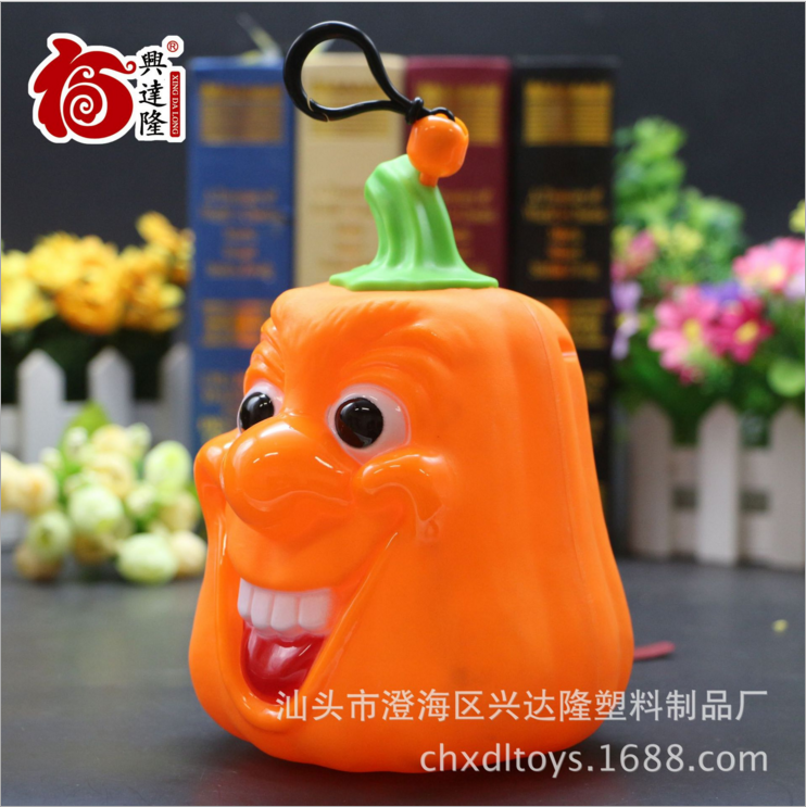 A new and popular Halloween product - the big-eyed witch pumpkin lantern with a novel expression Specification image