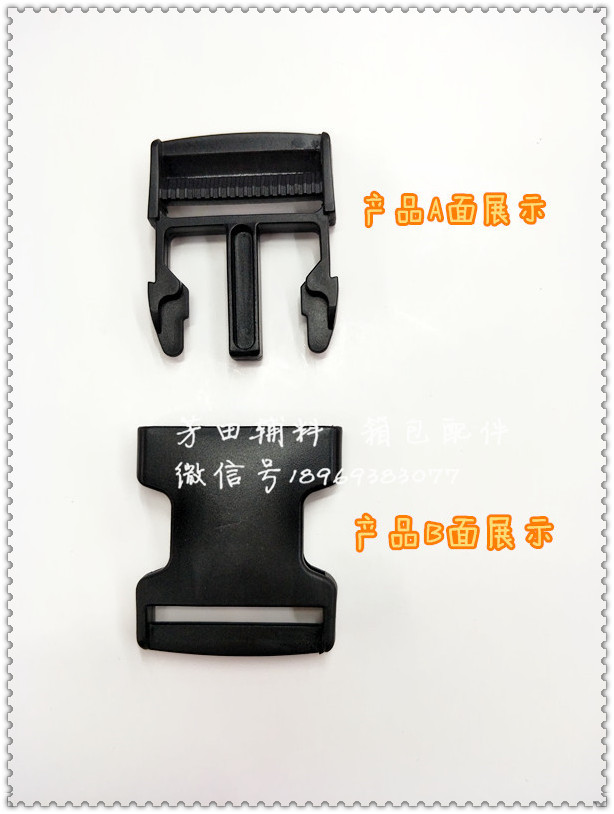 38 inner diameter black all-environmentally friendly material belt buckle details Picture