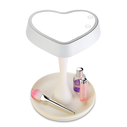 LED makeup mirror table light, portable folding princess dressing mirror, simple desktop with light for student dormitories Specification image