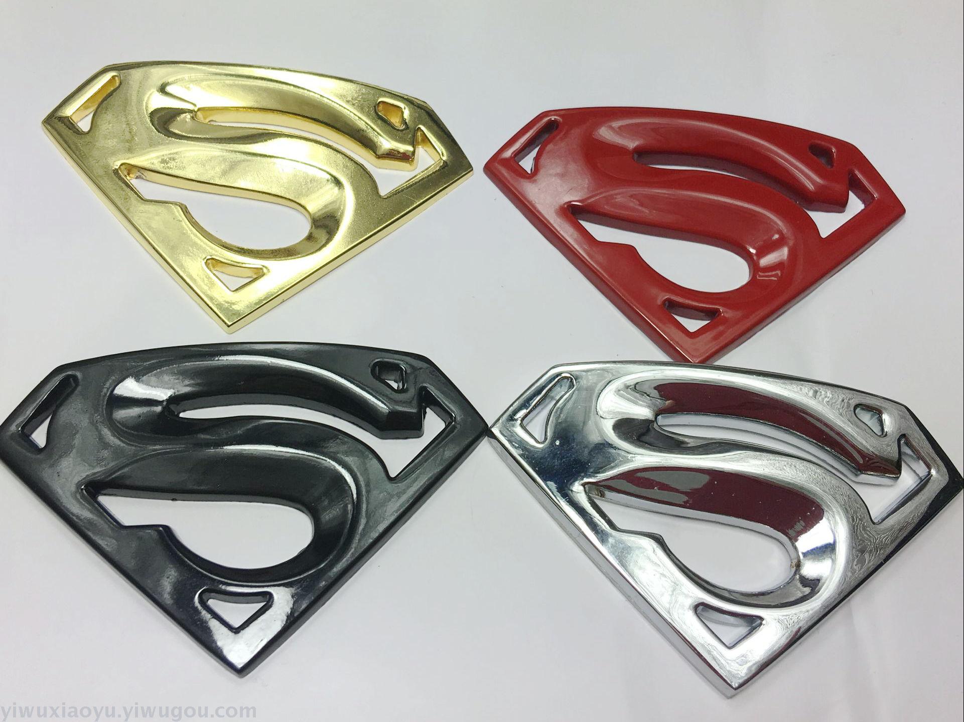 superman 超人车贴 车身贴 3D金属车标 侧标 尾标