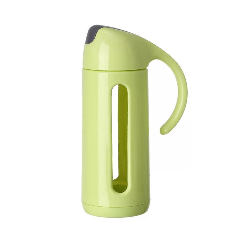 New automatic opening and closing oil pot, glass oil control pot, creative leak-proof opening lid seasoning pot, oil pot